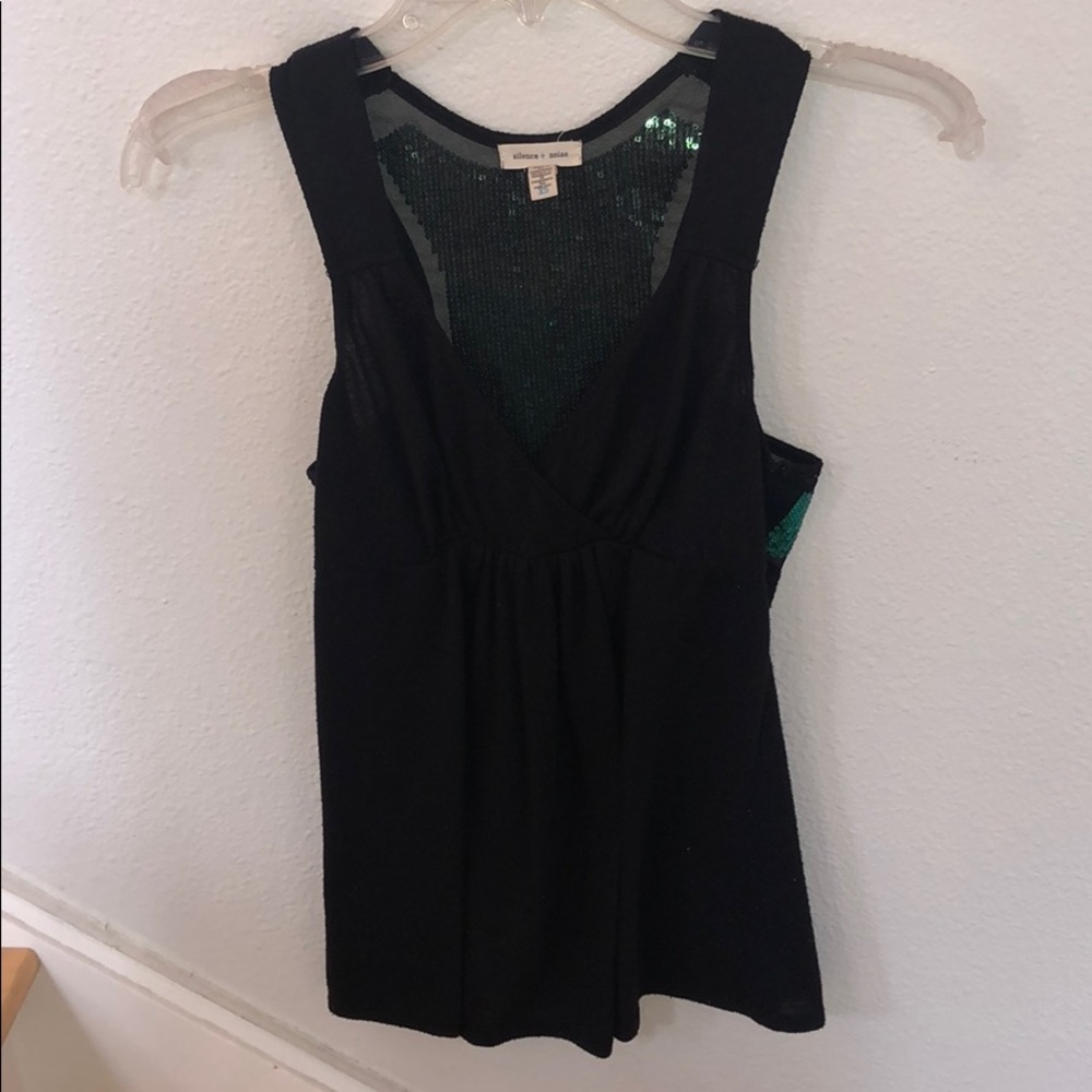 Black Sequin Tank